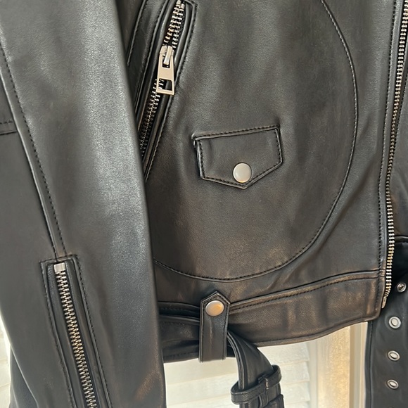 Madewell Oversized Leather Jacket, size small - Picture 8 of 15